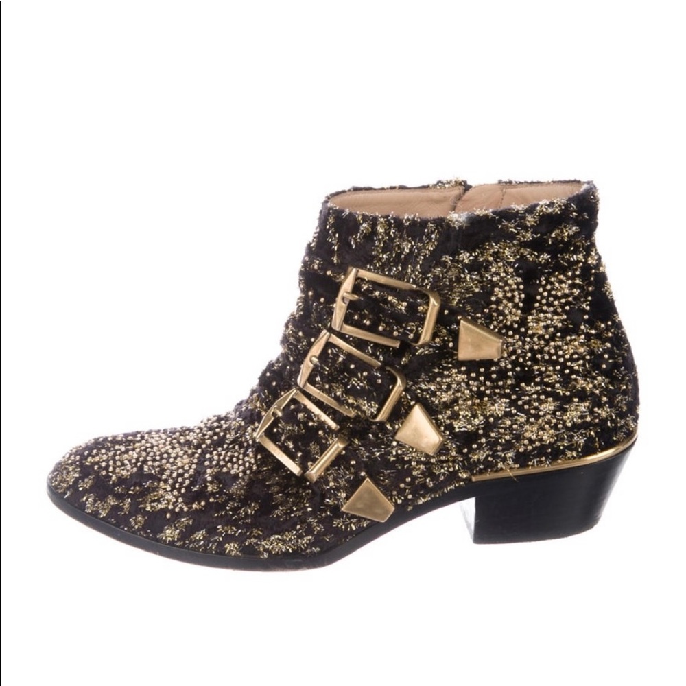 Chloe Susanne Velvet Boots
